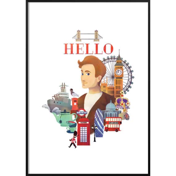 Plakat Anglia – cześć!