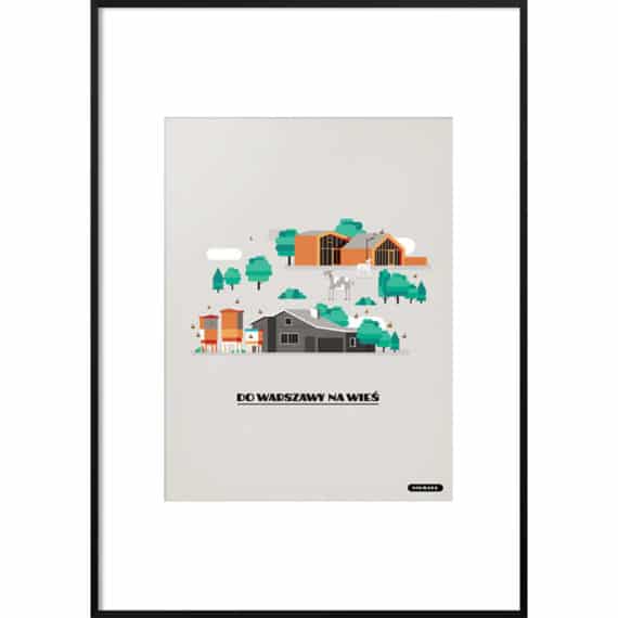 Plakat Do Warszawy na wieś