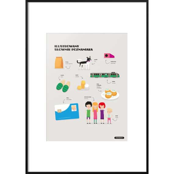 Plakat Ilustrowany słownik Poznaniaka