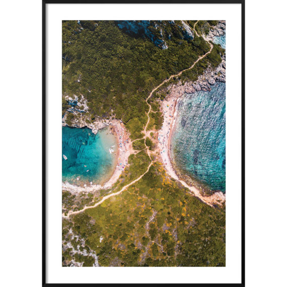 Plakat Greckie wybrzeże