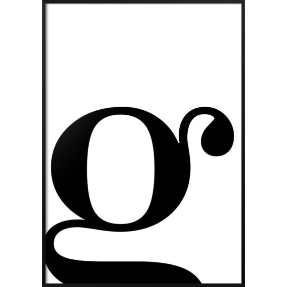 Plakat Litera G