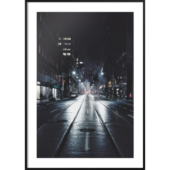 Plakat Toronoto w nocy