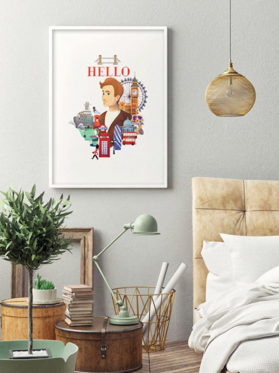 Plakat Anglia – cześć!