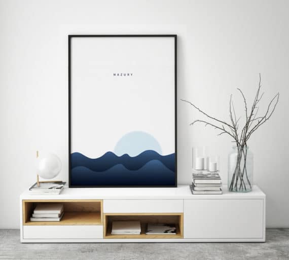 mock up poster frame in hipster interior background, scandinavia