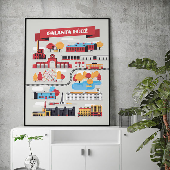 Plakat Galanta Łódź nieMapa