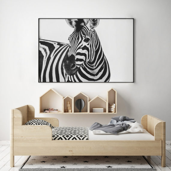 Plakat Zebra w pokoju dziecka