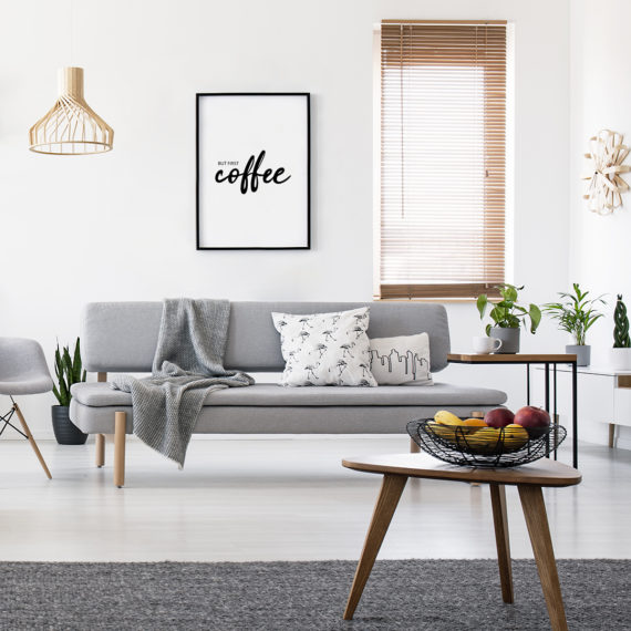 Placate But first coffee w salonie