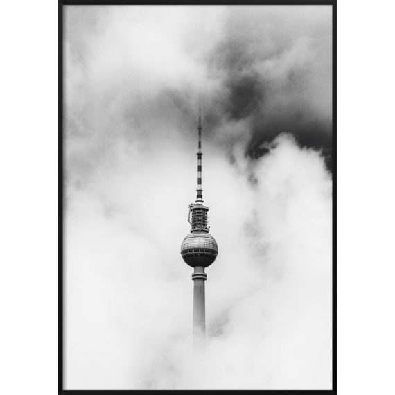 Plakat Berlin we mgłe