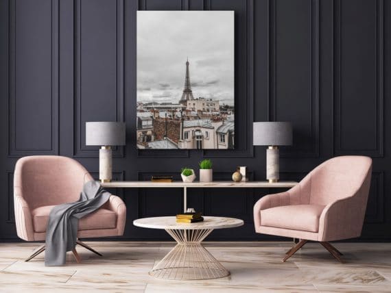 Plakat Paryż z góry