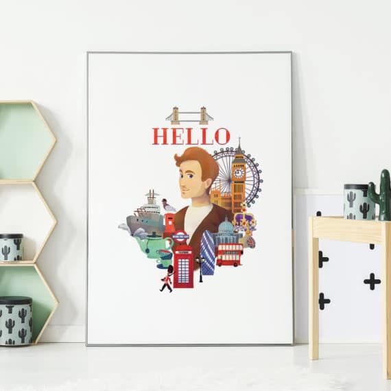 Plakat Anglia – cześć!