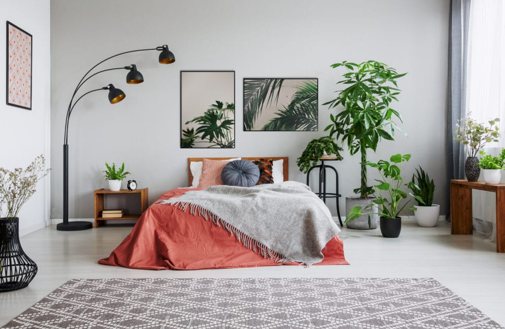 Plakaty zielone w sypialni