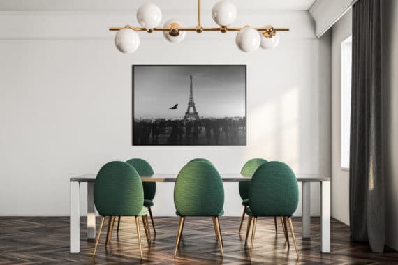 Plakat Klasyczny Paryż w jadalni