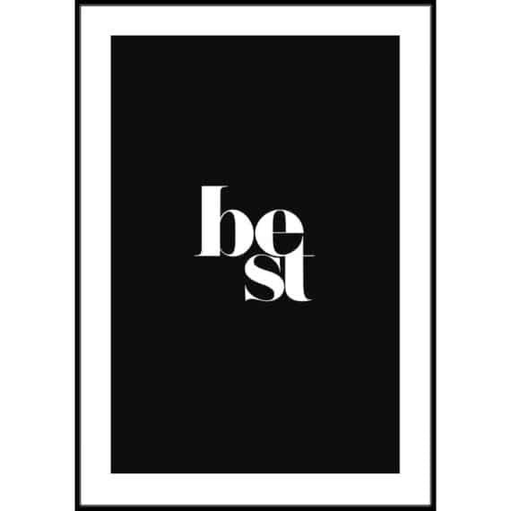 Plakat Best black