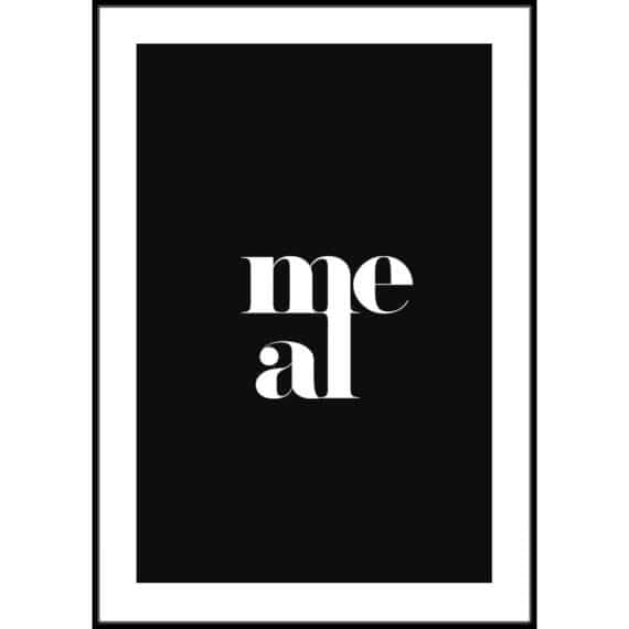 Plakat Meal black