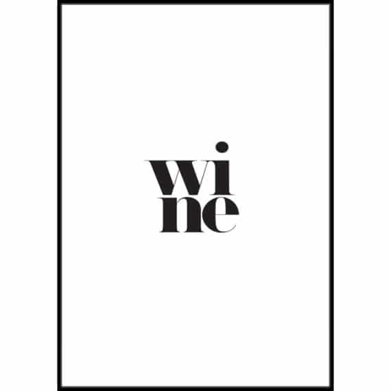 Plakat Wine white