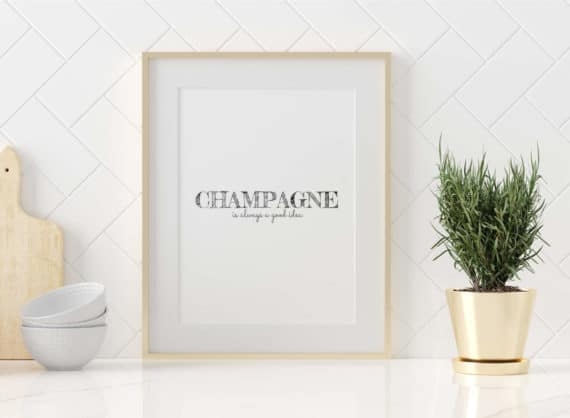 Plakat Champagne