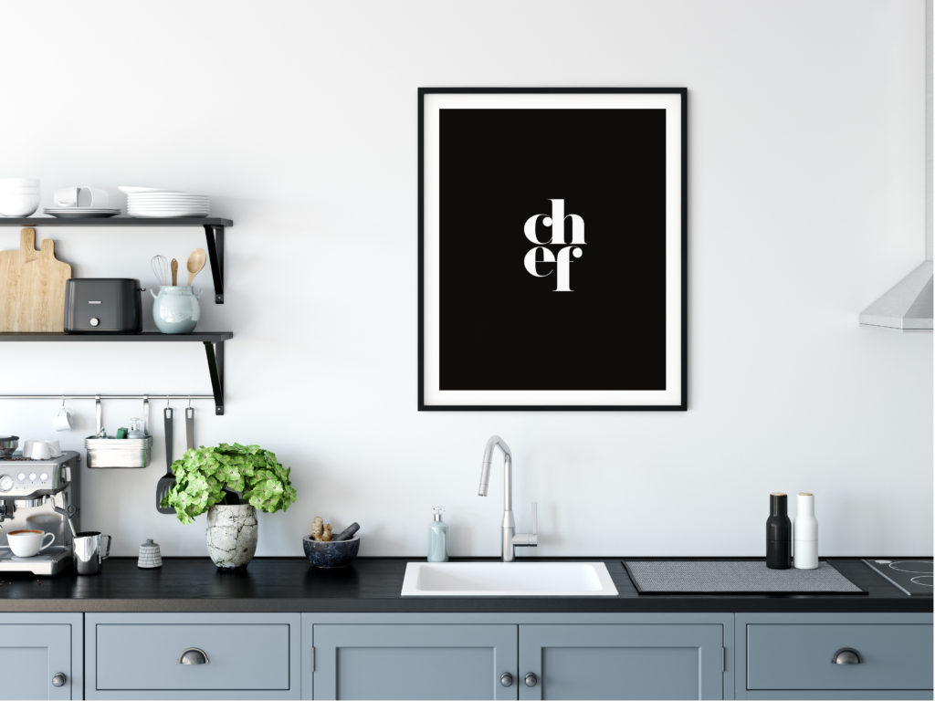 gdzie powiesić plakat w kuchni
