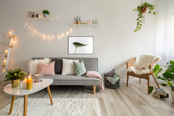 Plakat Piękno natury we wnętrzu hygge