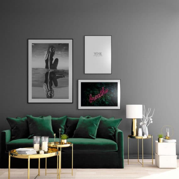 Plakaty Lustrzane odbicie; Wine is always a good idea, Breathe