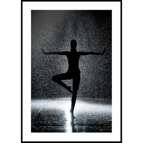 Plakat Kobieta w deszczu