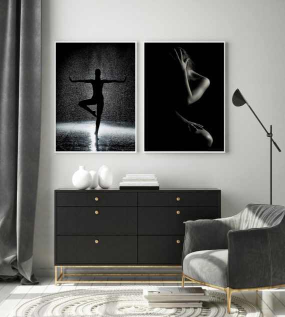 Plakat Koebita w deszczu; Światło i cień