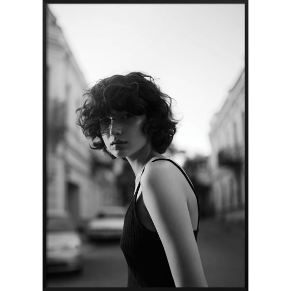 Plakat Kobieta w lokach