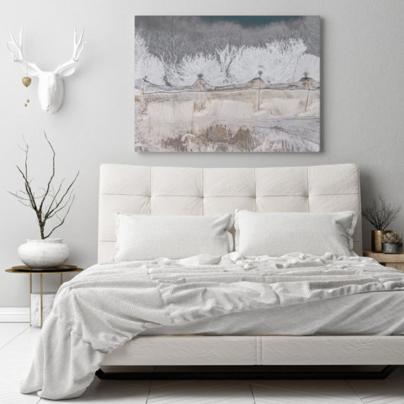 Plakat Abstrakcyjna natura w sypialni