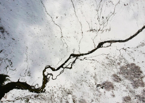 Plakat Mroźna rzeka