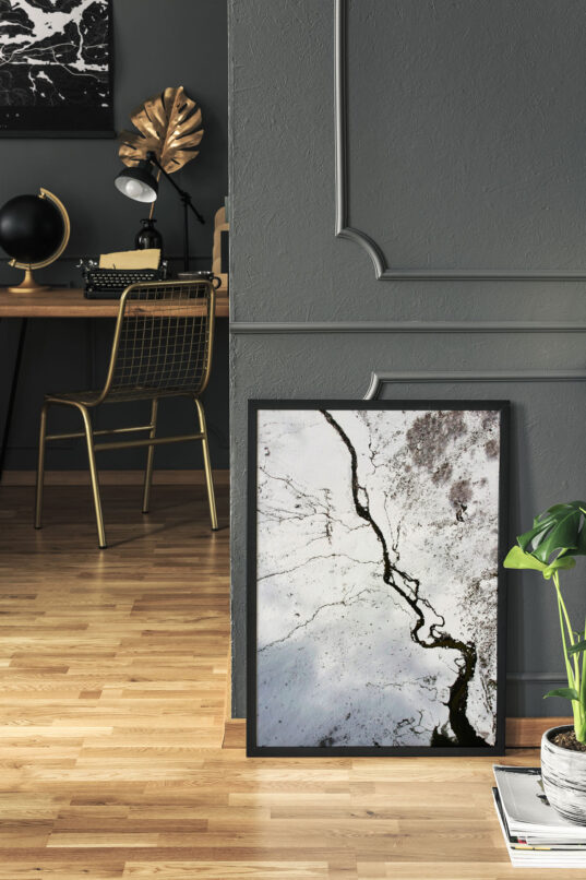 Plakat Mroźna rzeka w ramie