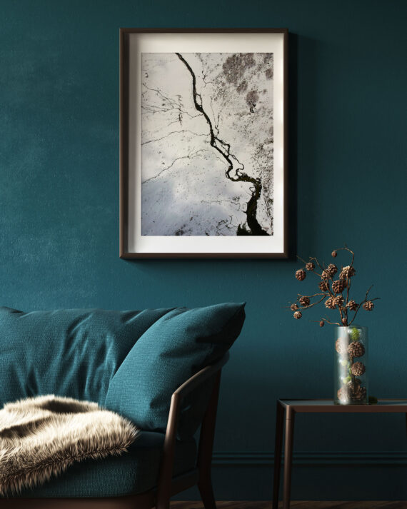 Plakat Mroźna rzeka na ścianie